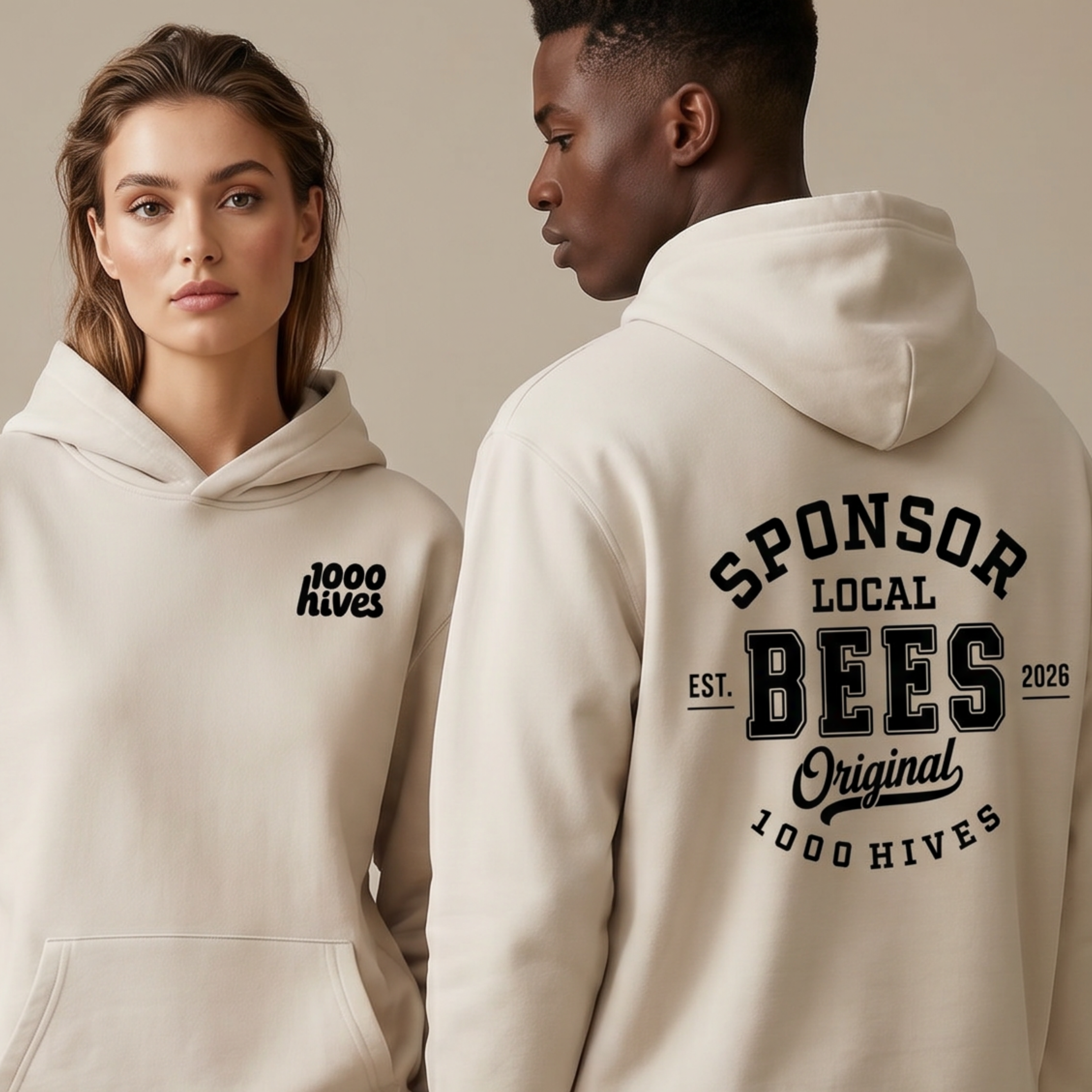 The Original Premium Hoodie - Bone